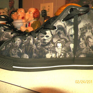 Classic Horror Film Characters Canvas Shoes!